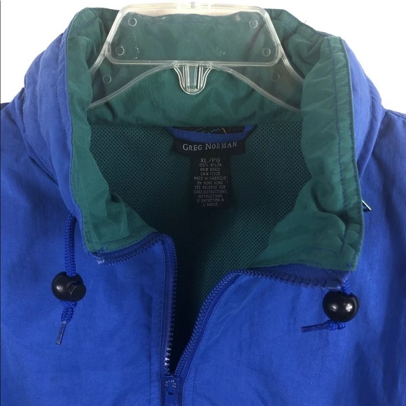 Greg Norman Vintage Windbreaker Rain Jacket XL - Picture 7 of 12